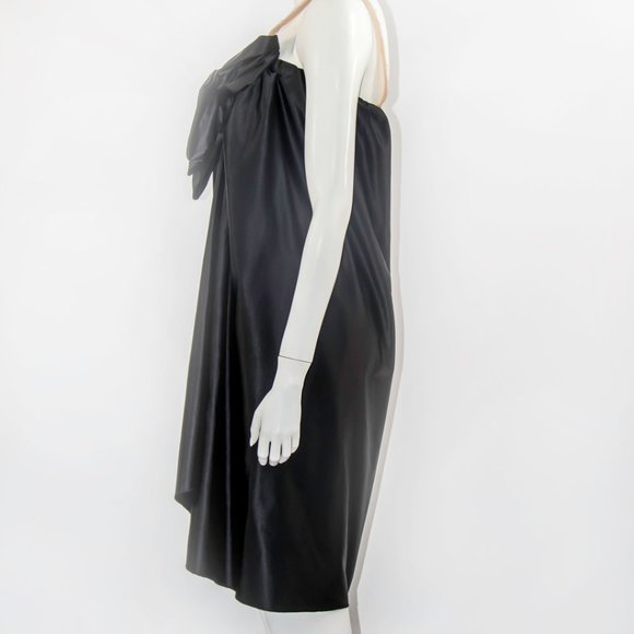 LANVIN Satin Dress w Huge Bow Embellished Medium 2500$ - Picture 5 of 5